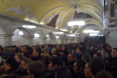 метро москвы опустело